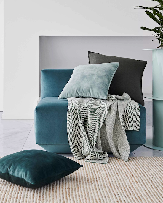 Textured Velvet Cushion (50cm x 50cm) 20 Colours