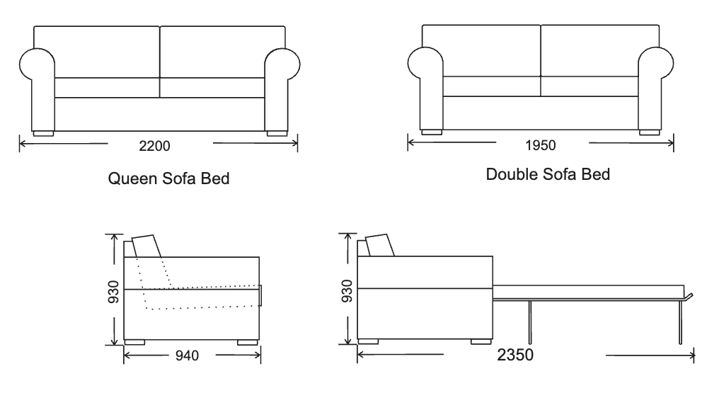 BALMORAL Custom Made Sofa Bed