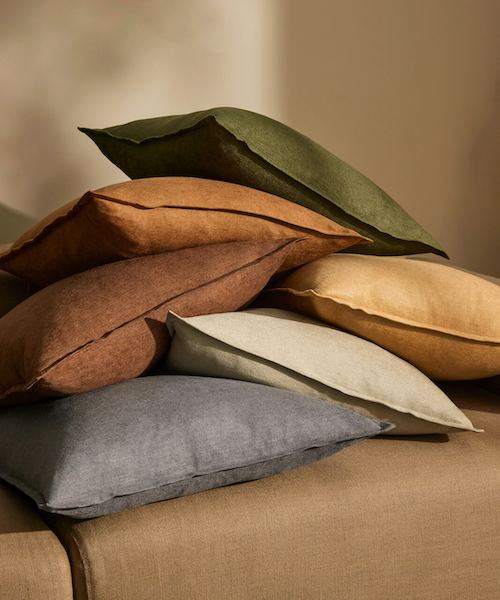 Linen Blend Chenille Cushion 15 Colours