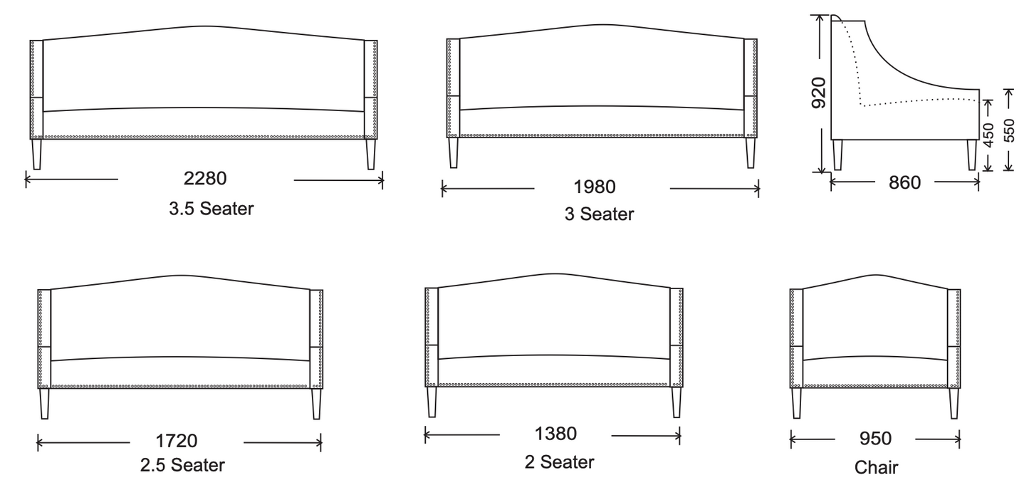 HAMPSHIRE Custom Made Sofa