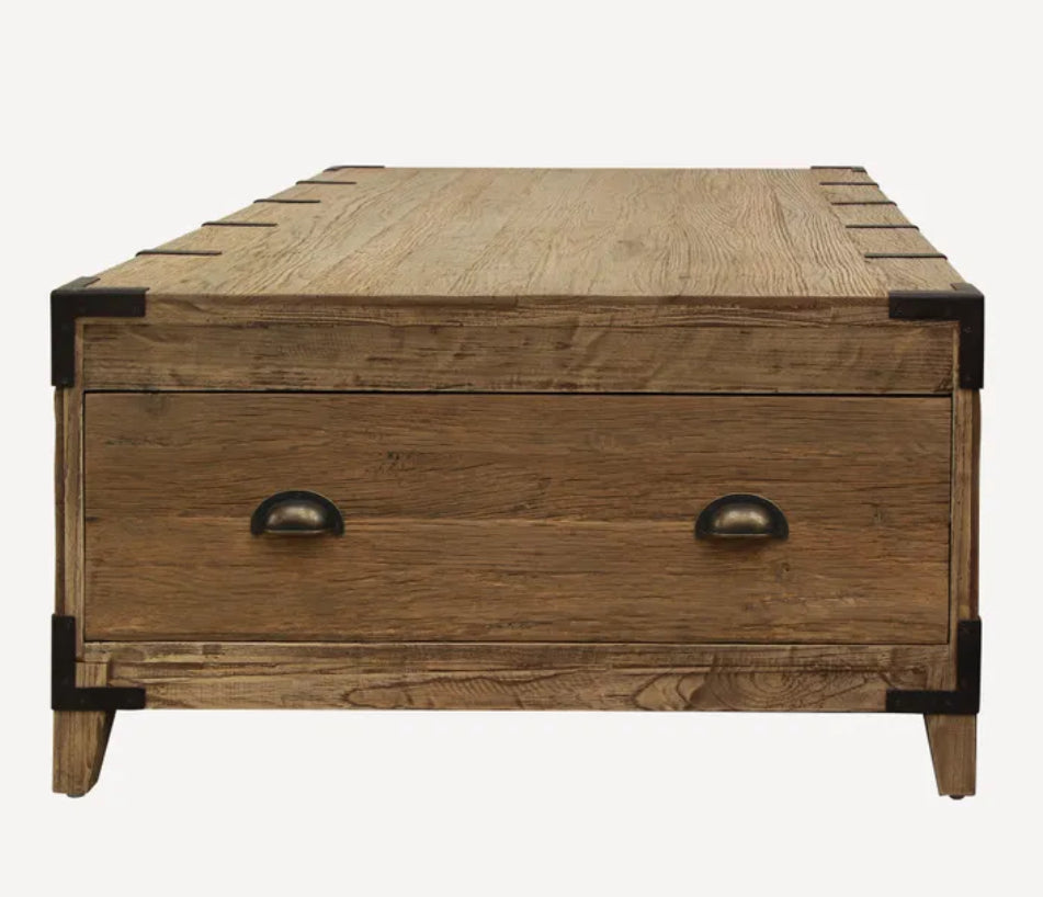 Reclaimed Oak Trunk Coffee Table