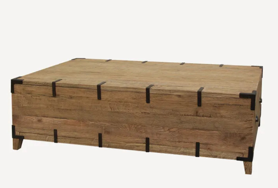 Reclaimed Oak Trunk Coffee Table