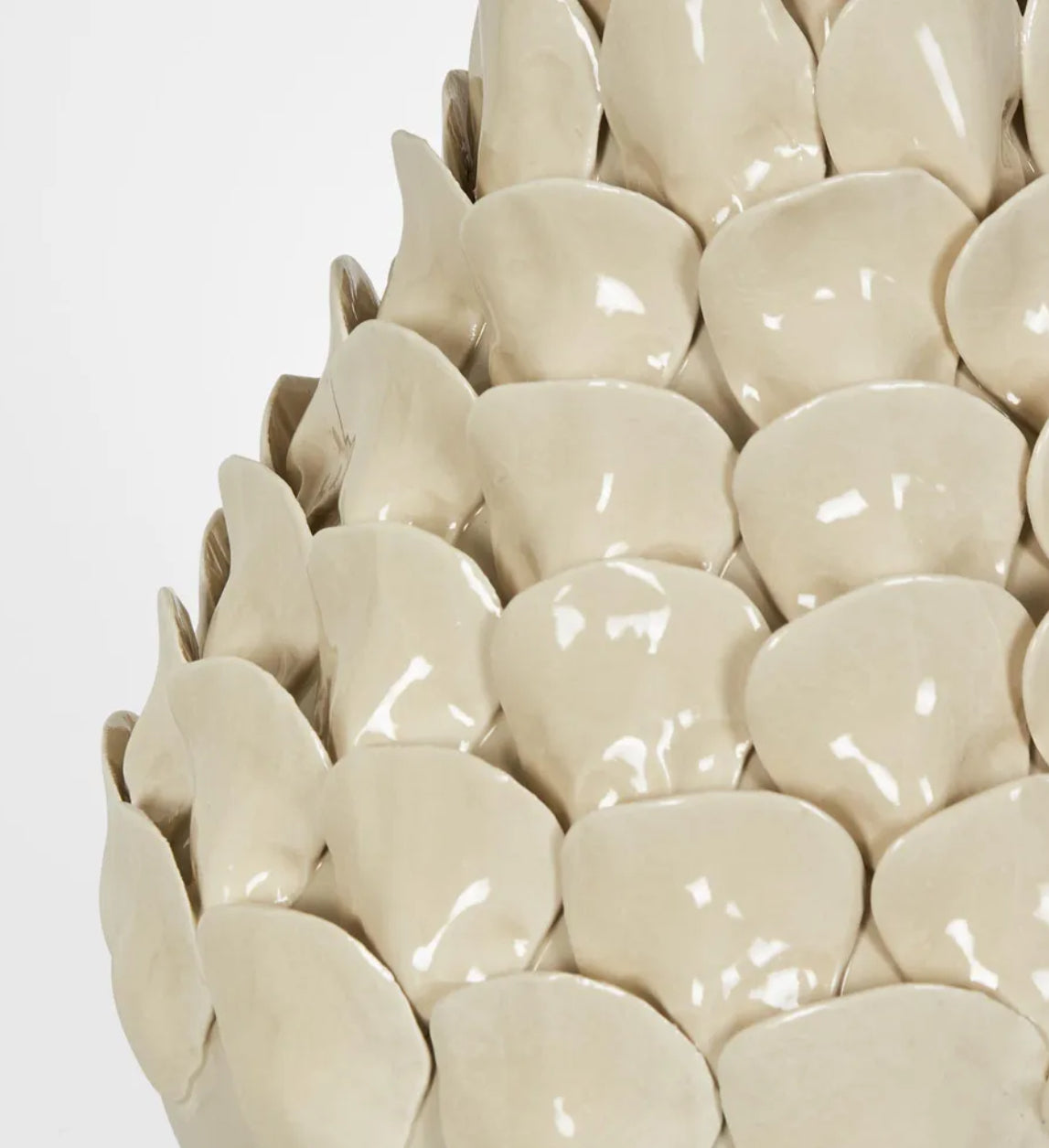 Ceramic Table Lamp with Natural Linen Shade