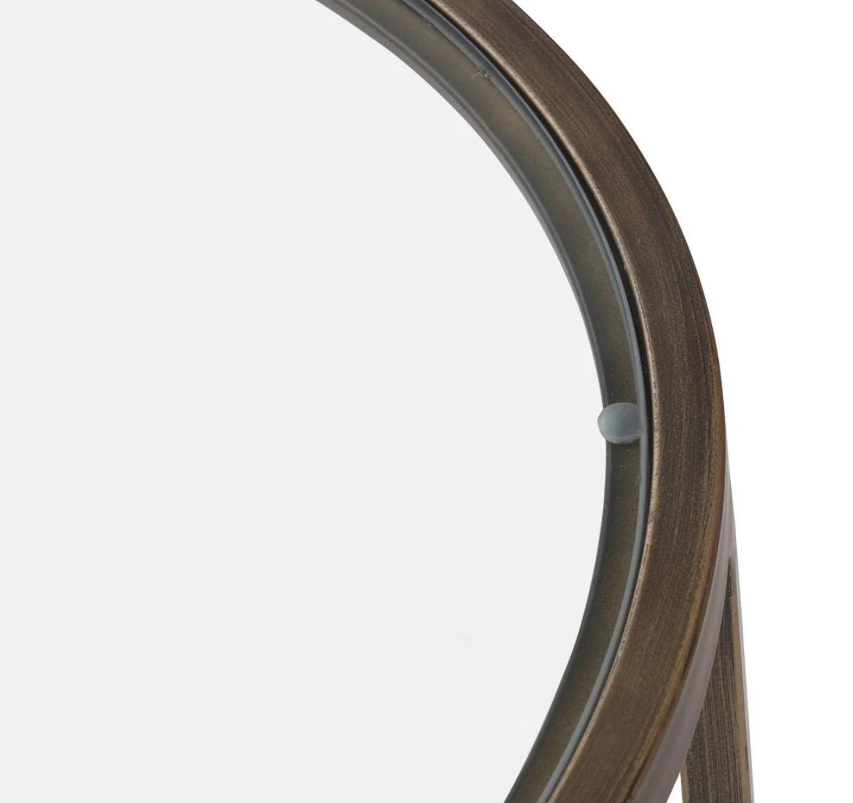 Brass Iron & Glass Side Table