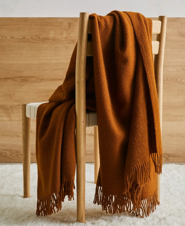 Lambswool Throw - 13 Colours