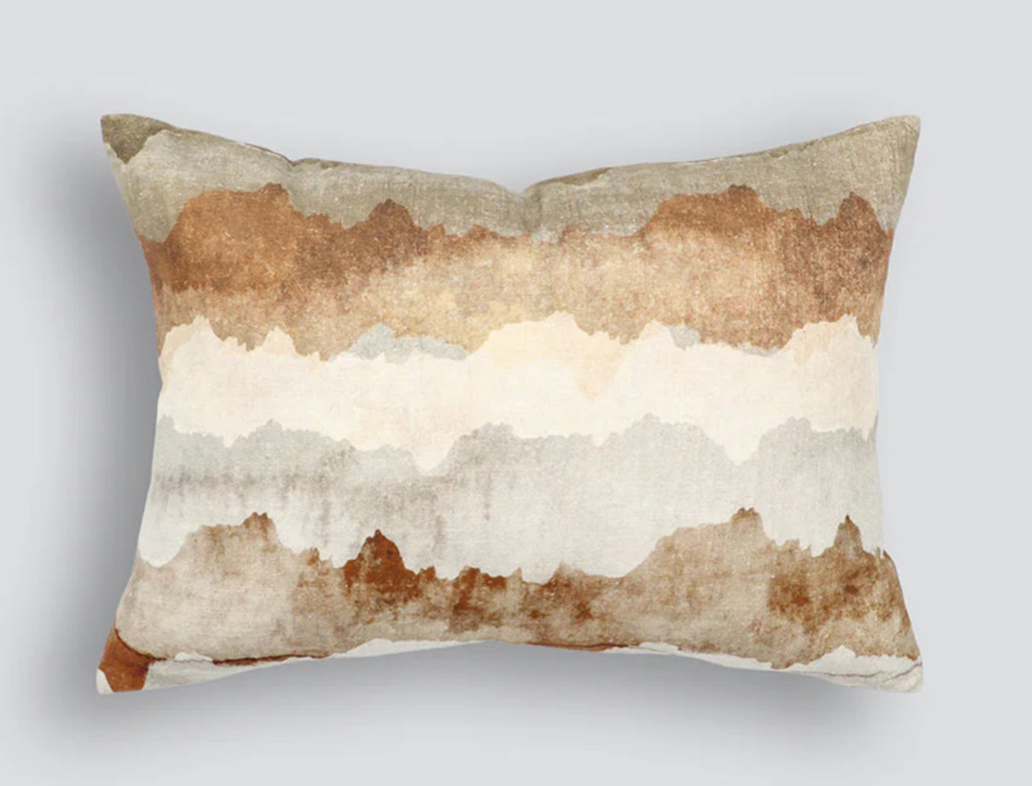 Digital Print Autumn Tones Cotton Cushion - Feather filled