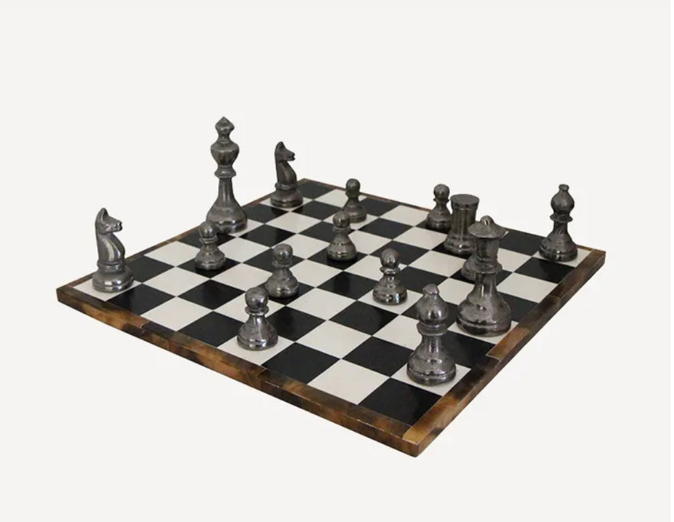 Inlaid Timber Chess Set
