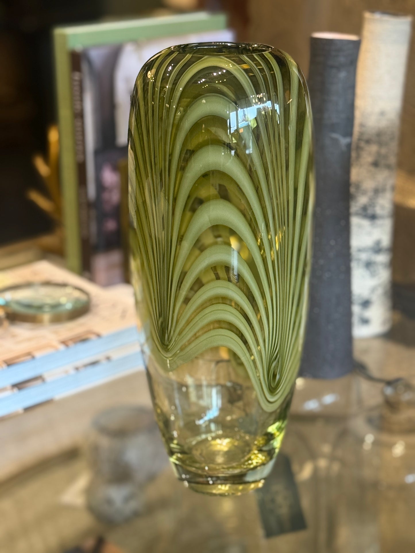 Vintage Hand Blown Glass Vase