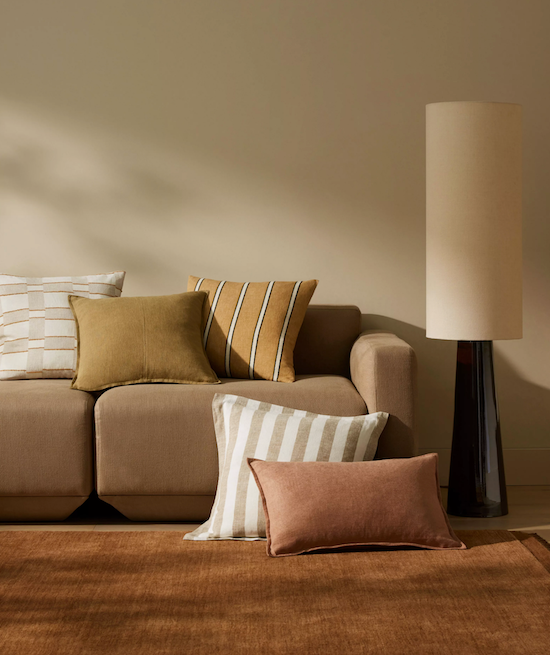 Linen Blend Chenille Cushion 15 Colours