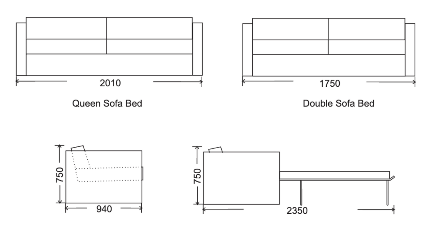 LOFT Custom Made Sofa Bed
