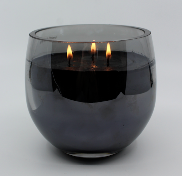 Francalia Oud Scented Candle Droplet Lustre Black Wax