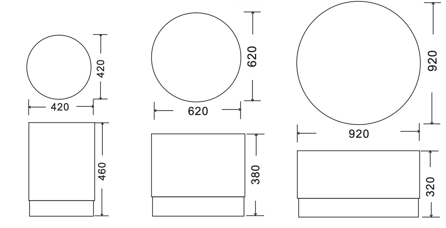 Piazza Custom Made Ottoman