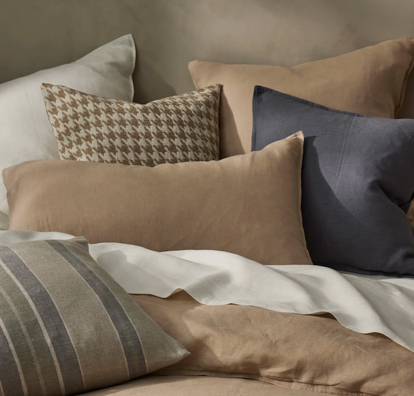 Ravello French Bed Linen - Shell (Beige)