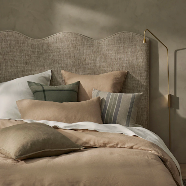 Ravello French Bed Linen - Shell (Beige)