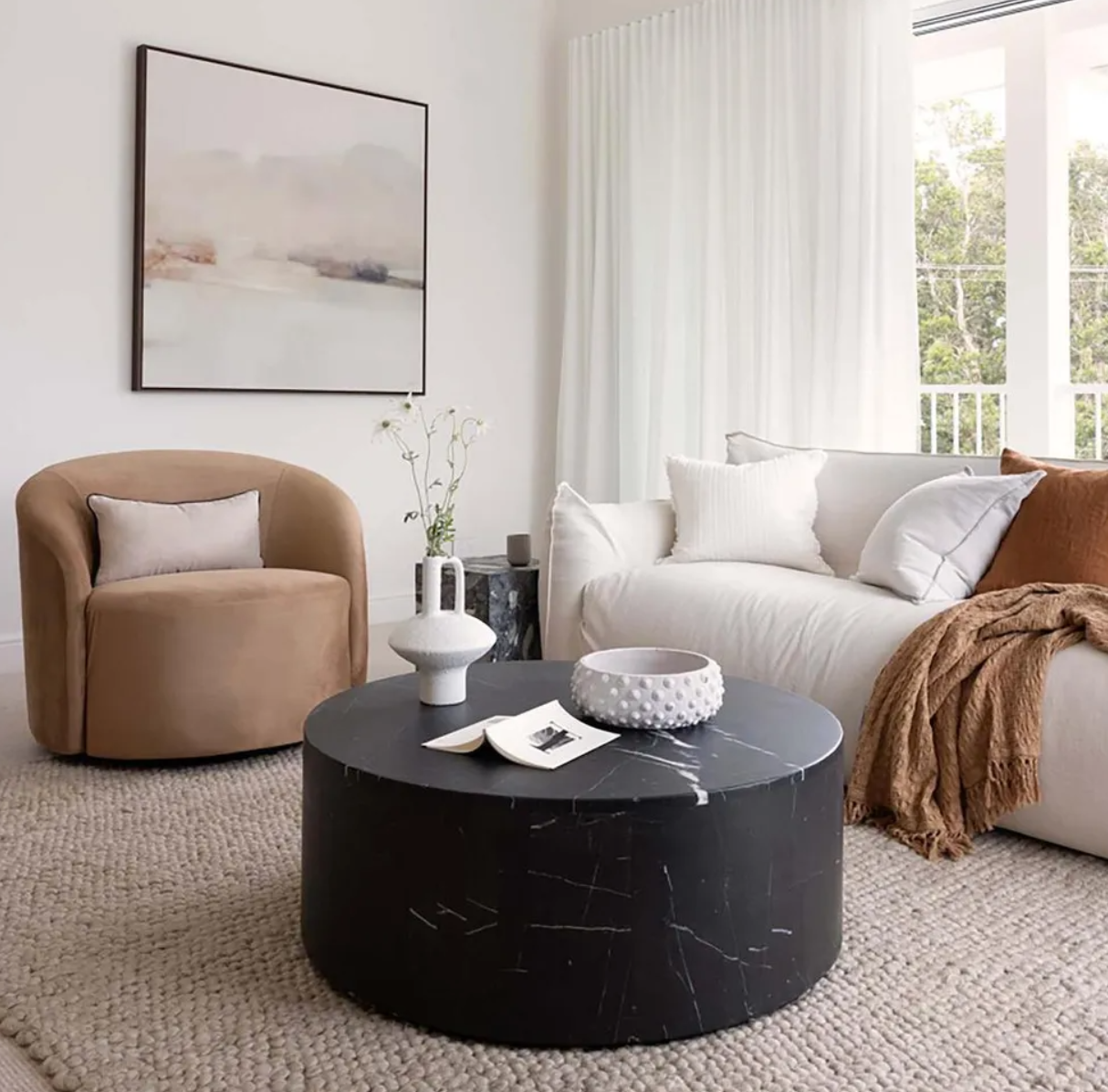 Toffee Velvet Swivel Armchair