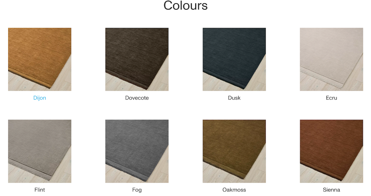SILVIO in 8 Colours. Available in 2m x 3m & 3m x 4m