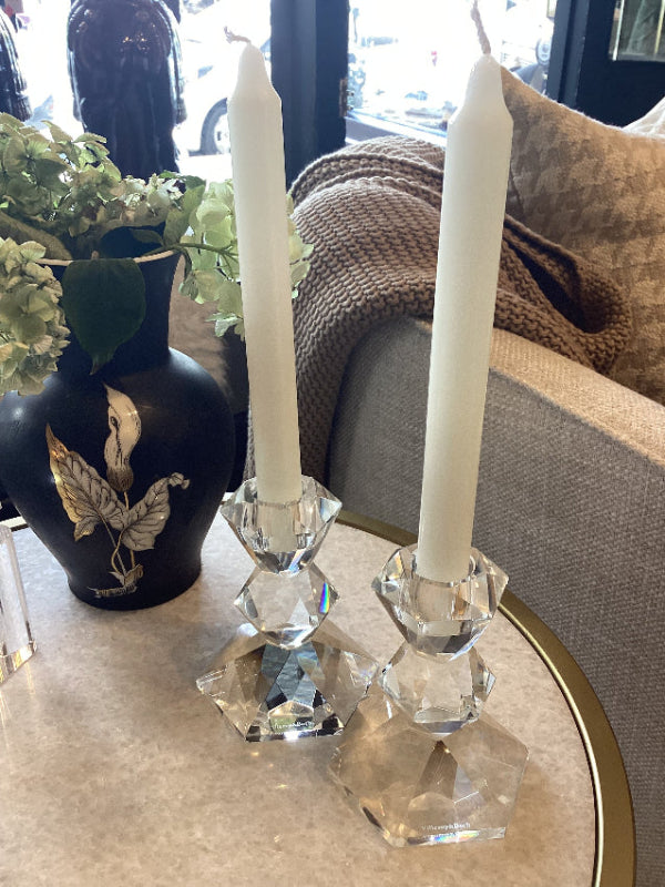 Vintage Villeroy & Boch Crystal Candle Holders