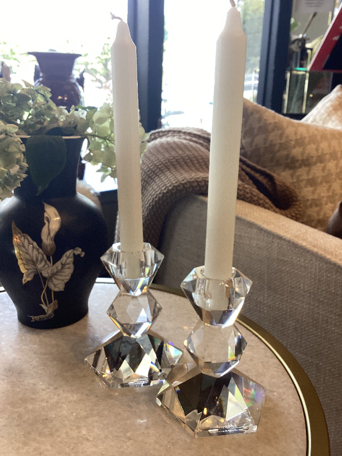 Vintage Villeroy & Boch Crystal Candle Holders