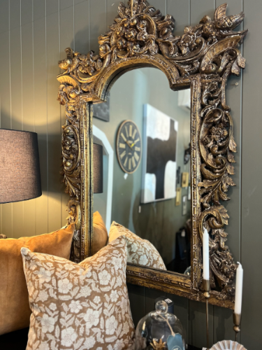 Vintage Gilt Carved Timber Mirror