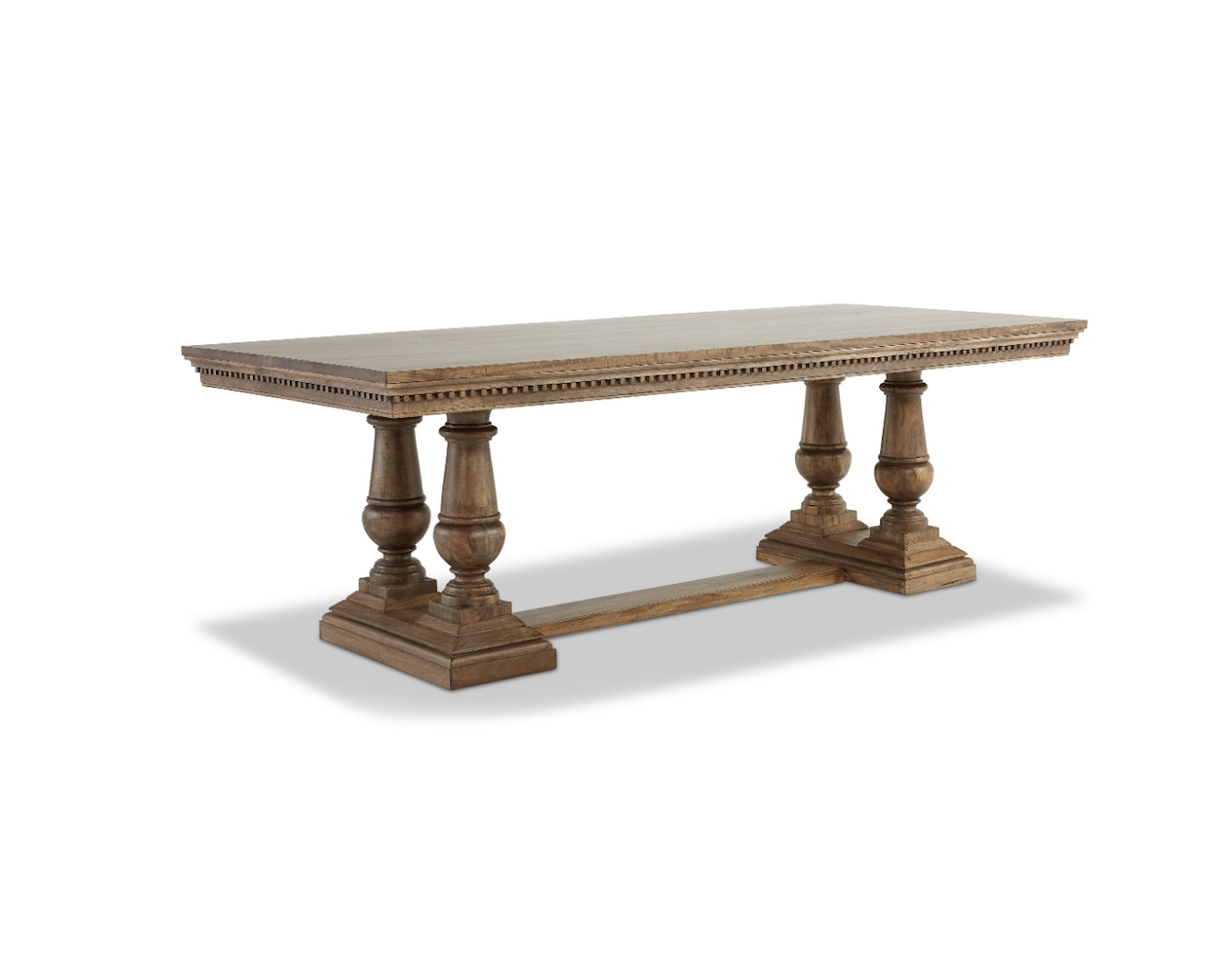 Walnut Grey Solid Timber Dning Table 240cm