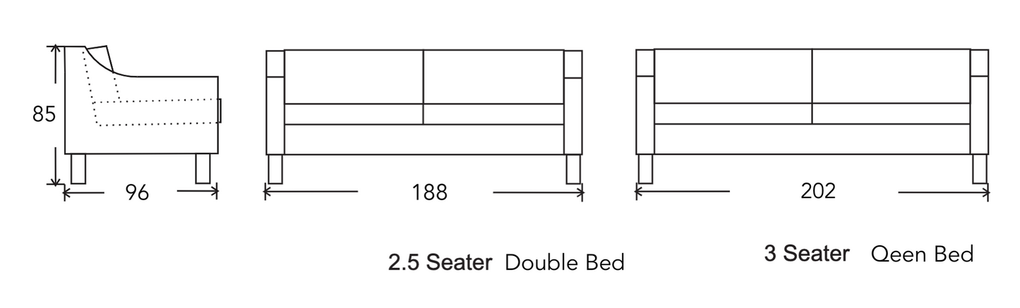 WILLOW Custom Made Sofa Bed