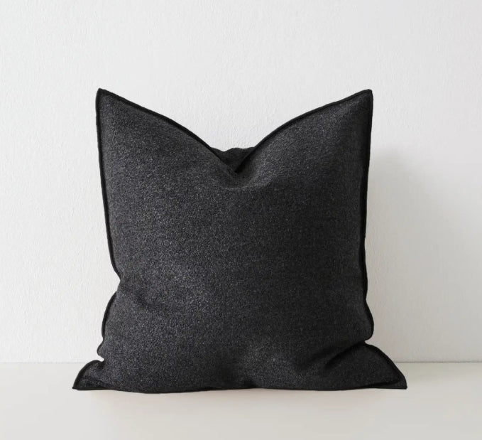 Boucle Cotton Blend Textured Cushion 50 x 50 - 6 Colours