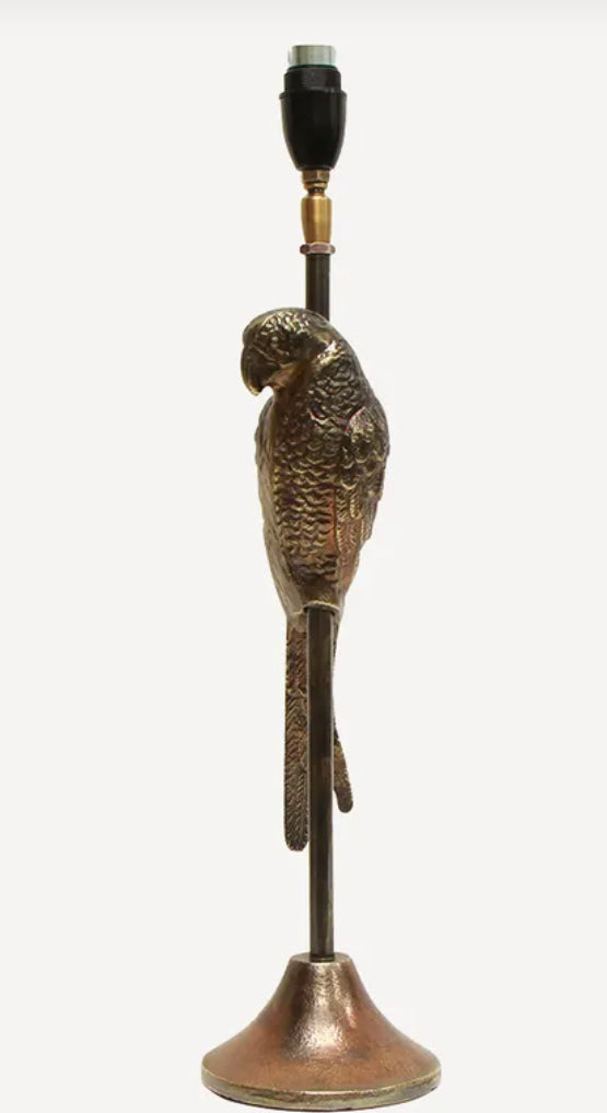 Parrot Antique Gold Table Lamp Base