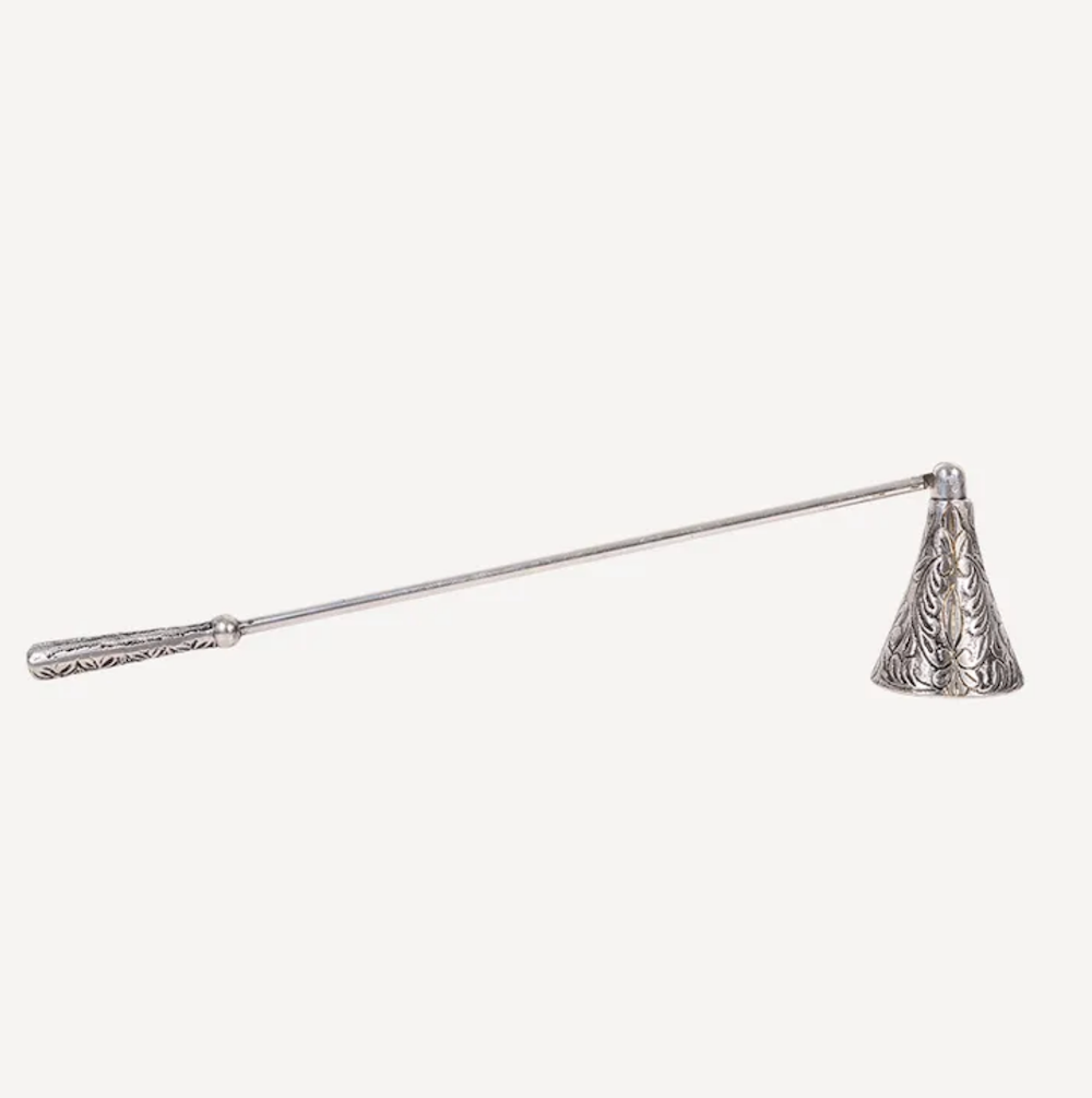 Les Fleur Antique Silver Candle Snuffer