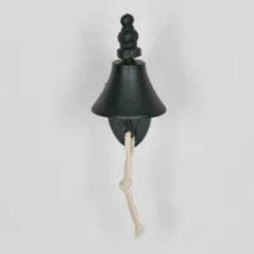 Wall Mounted Black Bell - 15cm