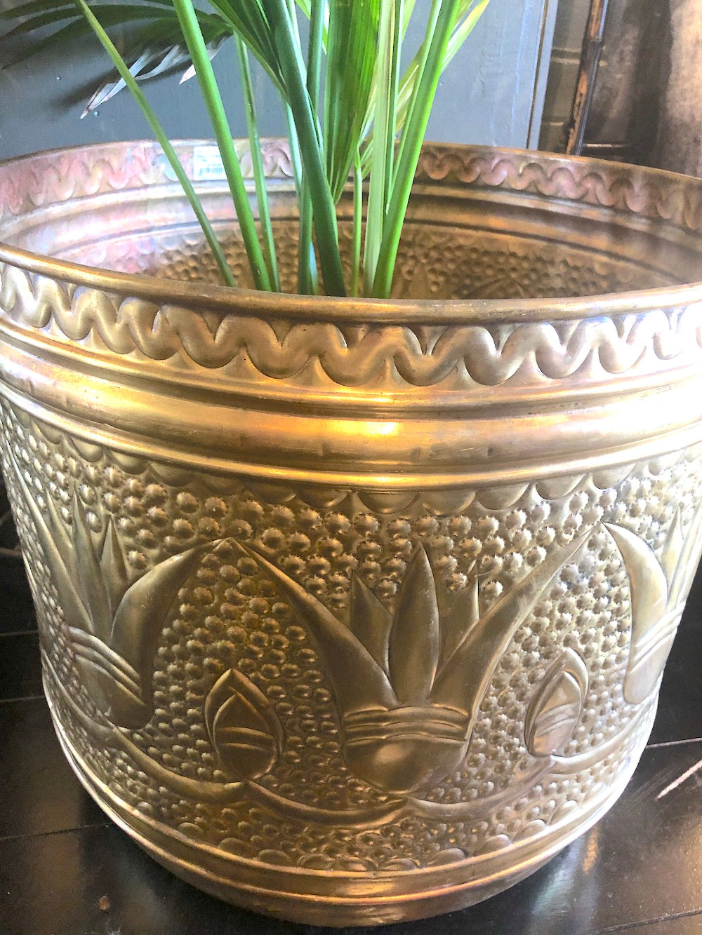SOLD - Brass Planter