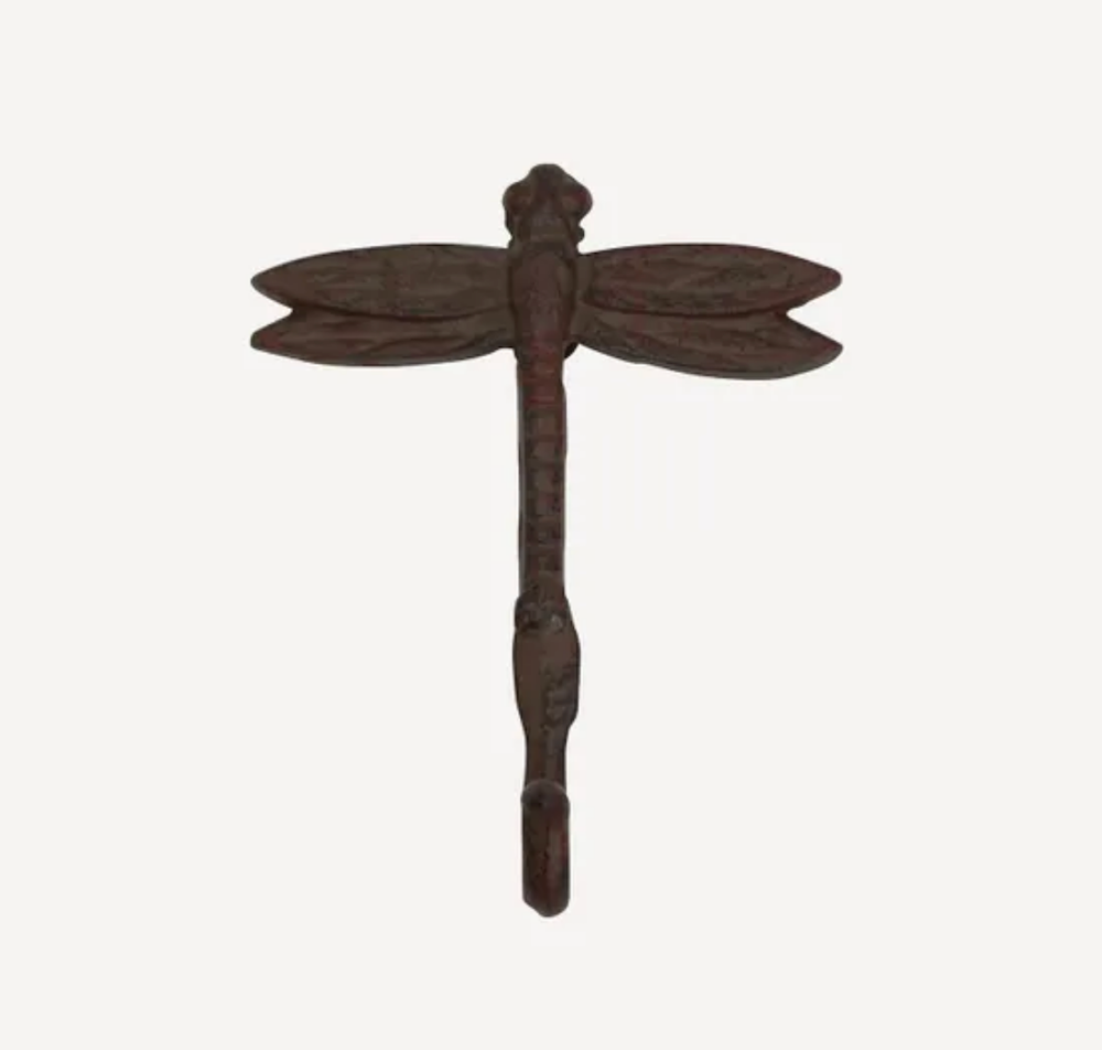 Cast Iron Dragonfly Wall Hook