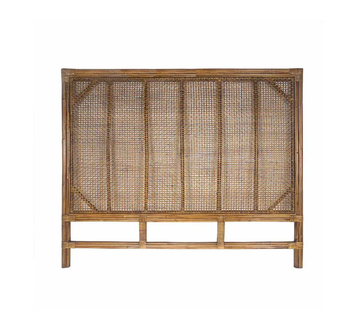 Cayman Rattan Hamptons Bedhead Queen