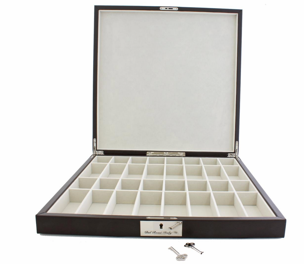 Dal Rossi 16″ Chess Set in Walnut Finish