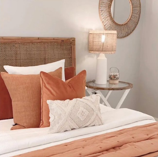 Cayman Rattan Hamptons Bedhead King
