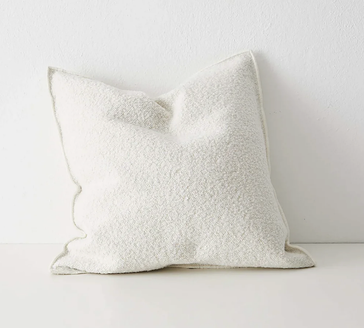 Boucle Cotton Blend Textured Cushion 50 x 50 - 6 Colours