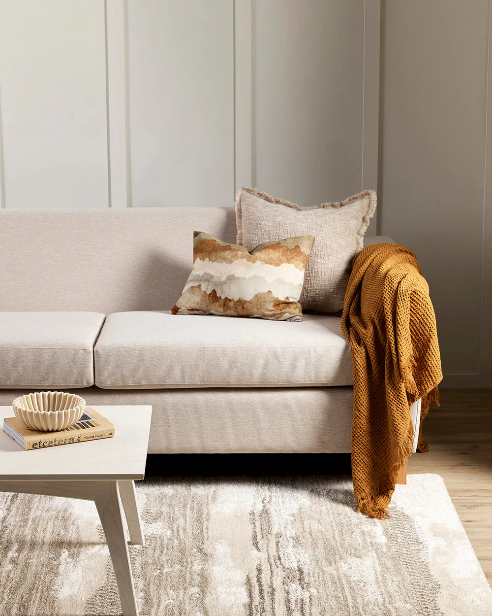 Bronze Cotton Lumber Cushion
