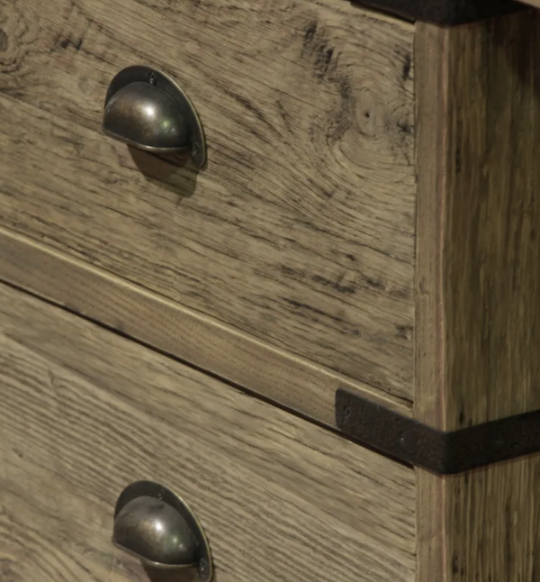 Industrial Country Style Reclaimed Oak Desk