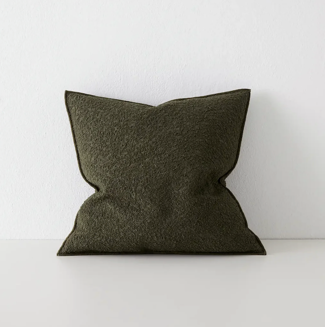 Boucle Cotton Blend Textured Cushion 50 x 50 - 6 Colours