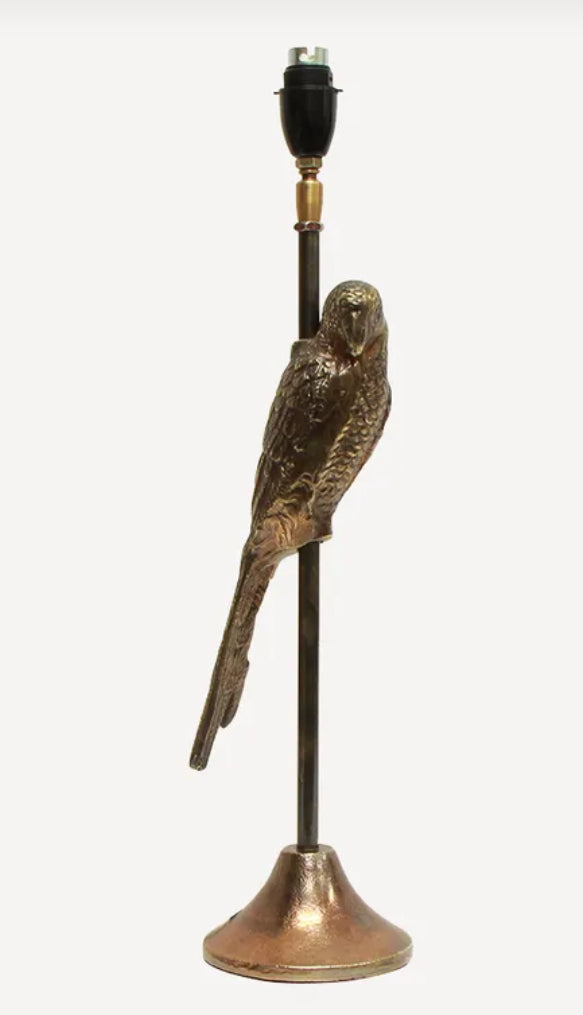 Parrot Antique Gold Table Lamp Base