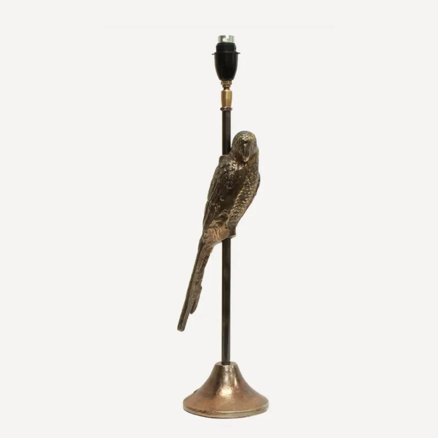 Parrot Antique Gold Table Lamp Base