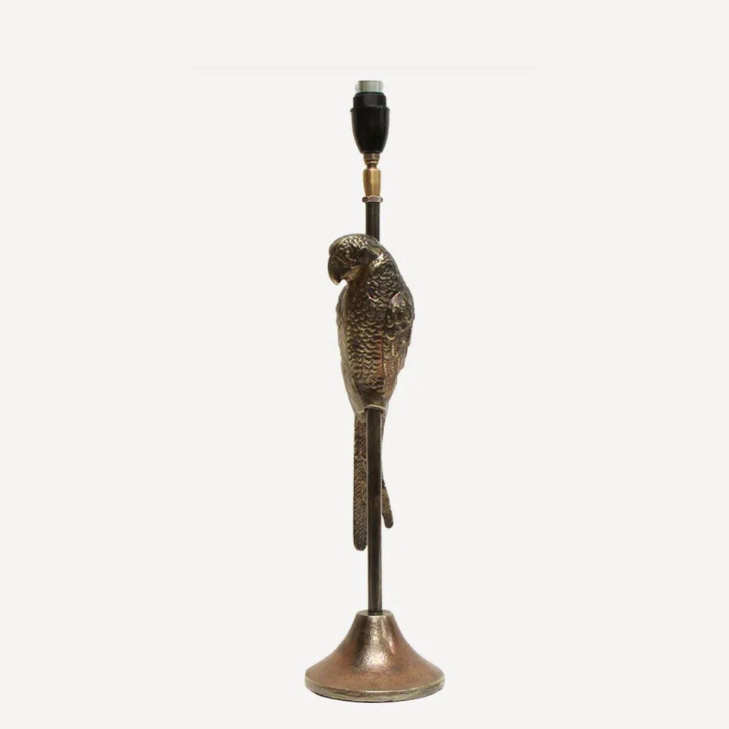 Parrot Antique Gold Table Lamp Base