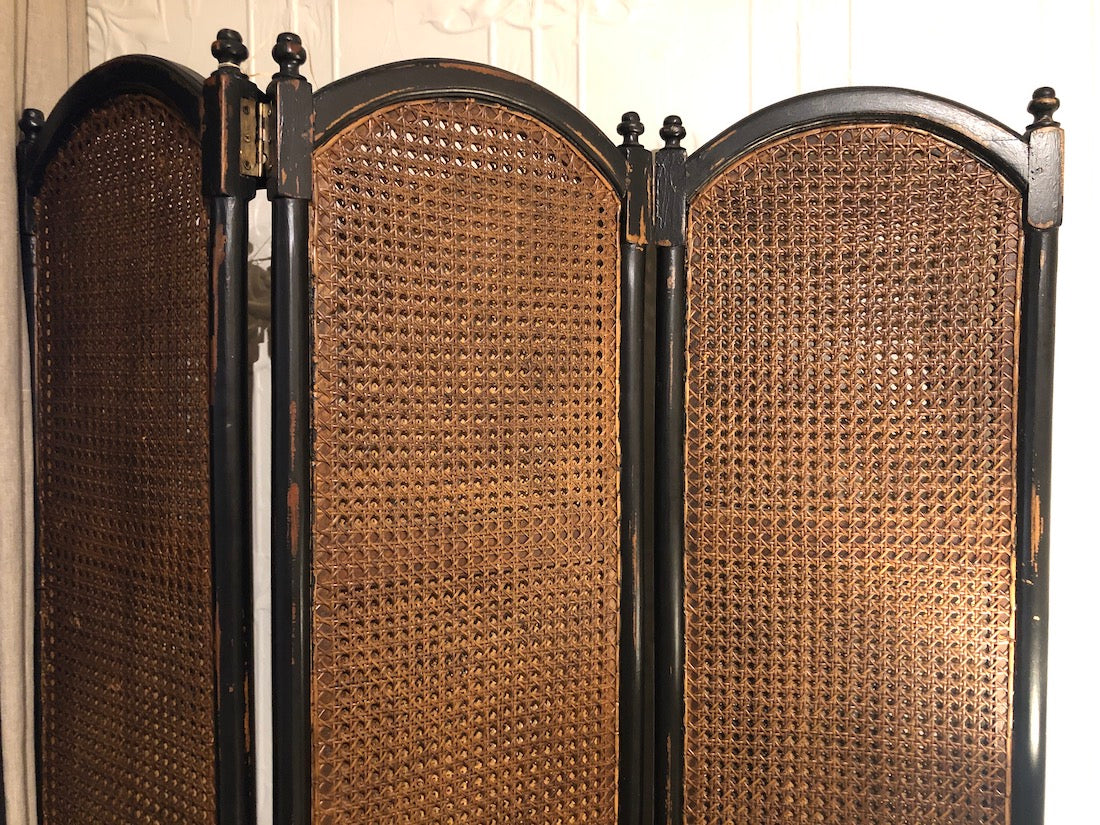 SOLD - 1920's Rattan Screen