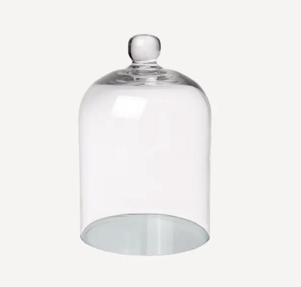 Small Clear Glass Dome for Candles