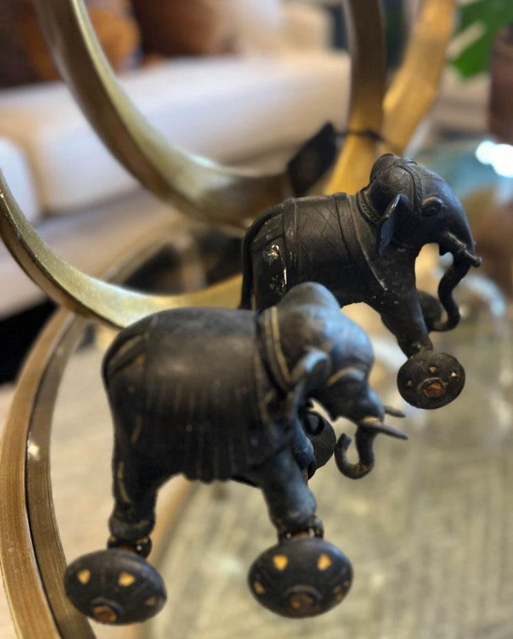 Vintage Bronze Elephant temple toys