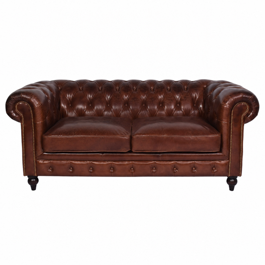 Aged Leather Chesterfield 2.5 Seat Sofa