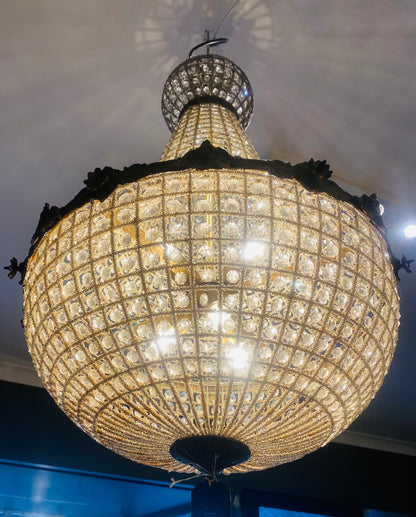 Striking Large Basket Chandelier (6 light)