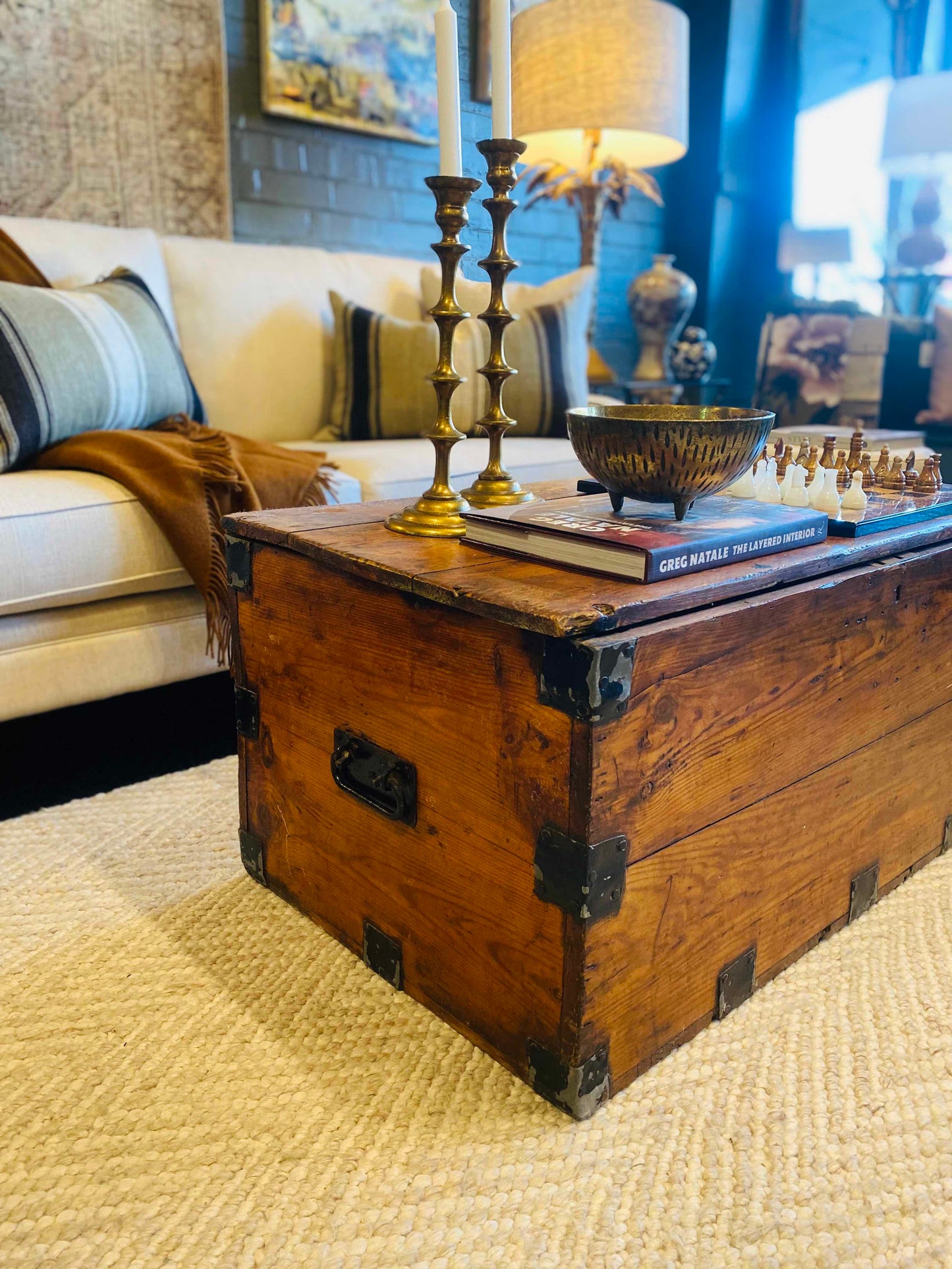 SOLD - Vintage Timber Chest