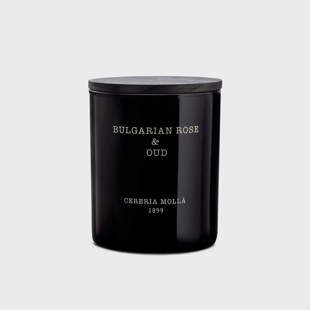 Bulgarian Rose & Oud 230g Premium Candle by Cereria Molla.