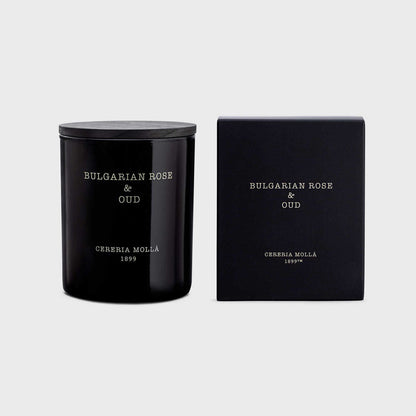 Bulgarian Rose & Oud 230g Premium Candle by Cereria Molla.