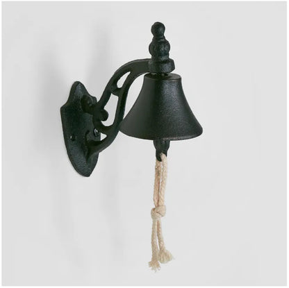 Wall Mounted Black Bell - 15cm